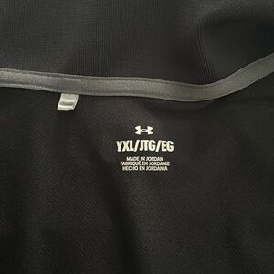 Under Armour youth, extra large, black polo shirt worn twice